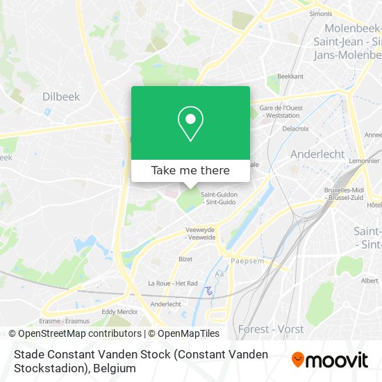 Stade Constant Vanden Stock (Constant Vanden Stockstadion) plan