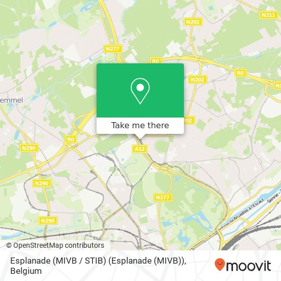 Esplanade (MIVB / STIB) (Esplanade (MIVB)) map