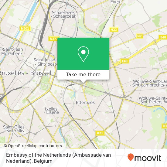 Embassy of the Netherlands (Ambassade van Nederland) map