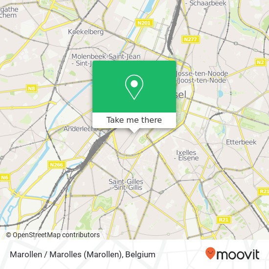 Marollen / Marolles map