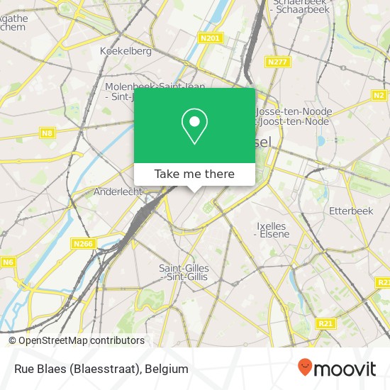 Rue Blaes (Blaesstraat) map