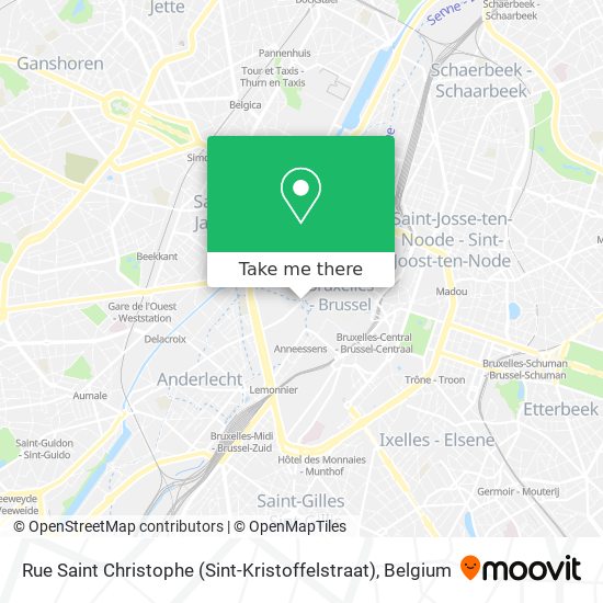 Rue Saint Christophe (Sint-Kristoffelstraat) map