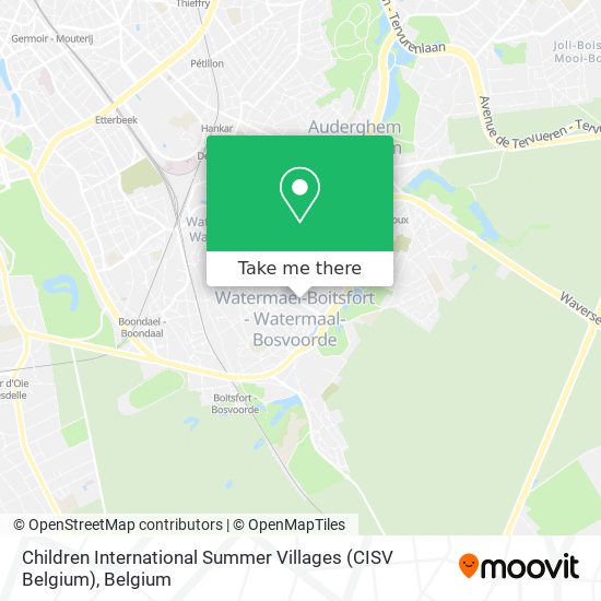 Children International Summer Villages (CISV Belgium) map