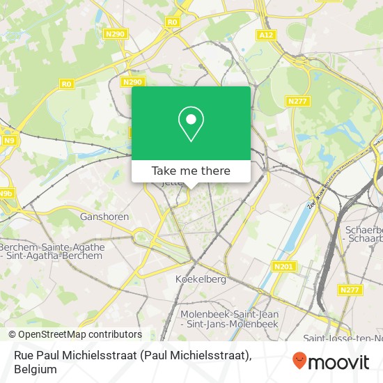 Rue Paul Michielsstraat map