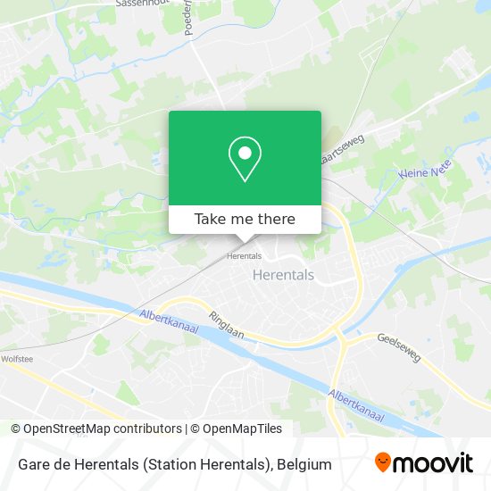 Gare de Herentals (Station Herentals) plan