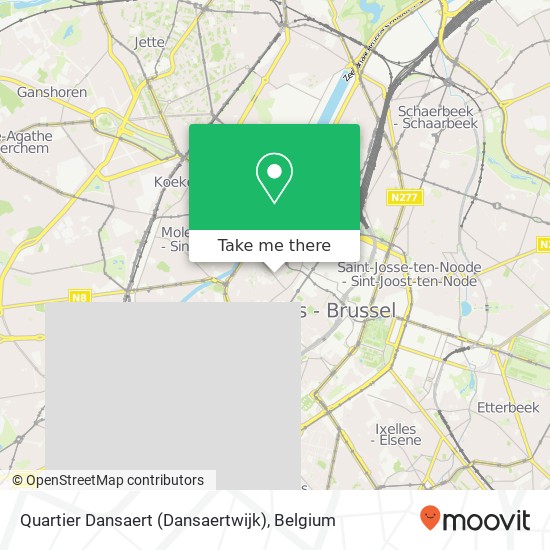Quartier Dansaert (Dansaertwijk) map