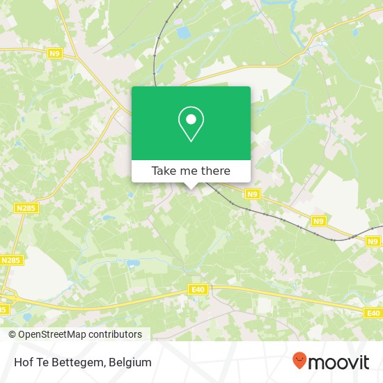 Hof Te Bettegem map