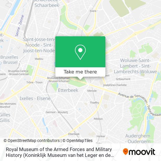 Royal Museum of the Armed Forces and Military History map