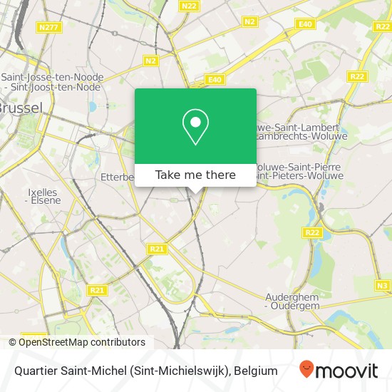 Quartier Saint-Michel (Sint-Michielswijk) map