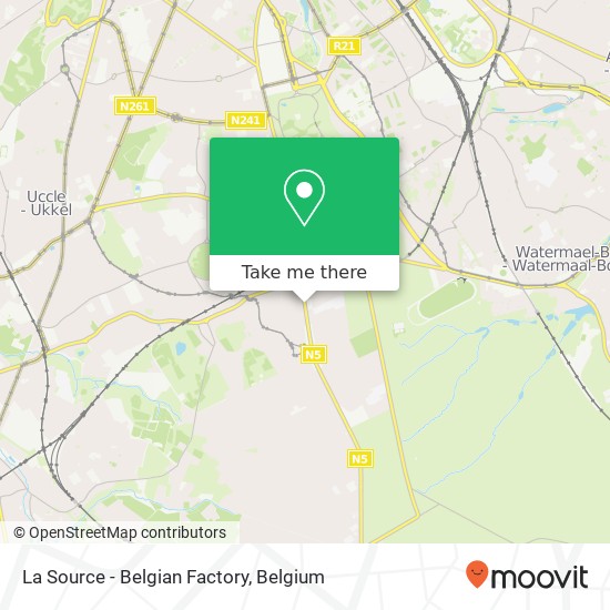 La Source - Belgian Factory map