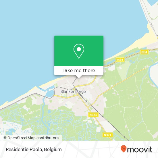 Residentie Paola map