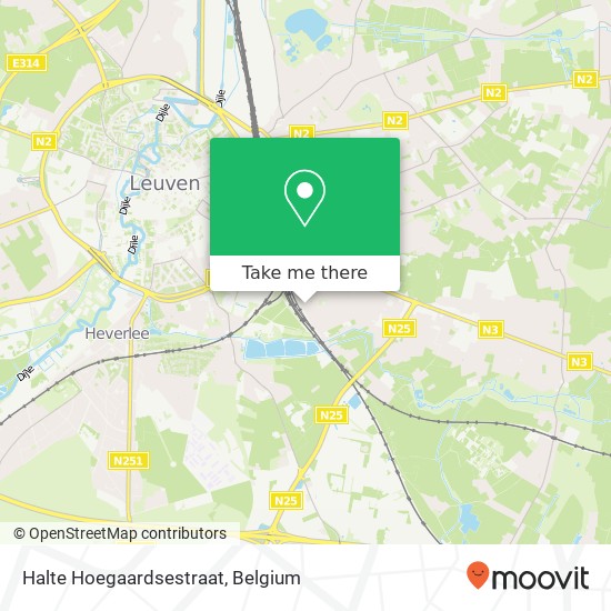 Halte Hoegaardsestraat map