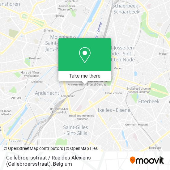 Cellebroersstraat / Rue des Alexiens map
