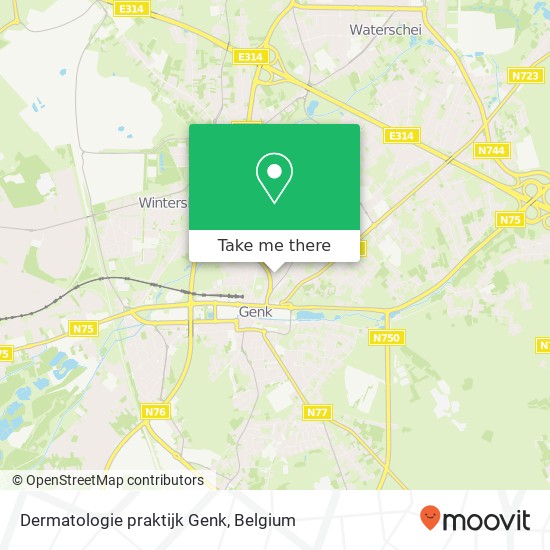 Dermatologie praktijk Genk plan