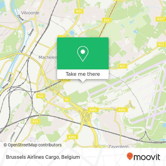 Brussels Airlines Cargo map
