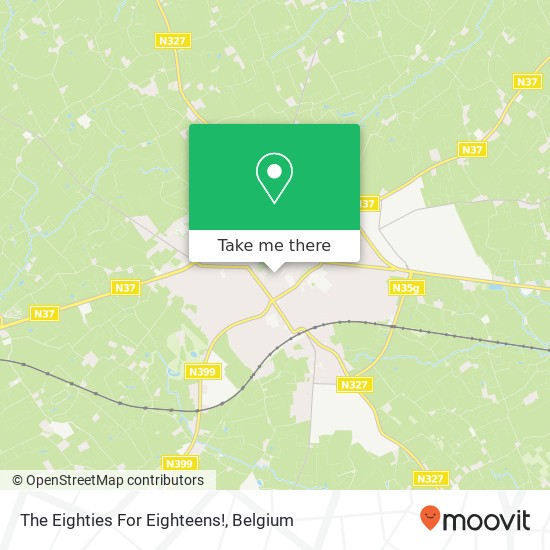 The Eighties For Eighteens! map