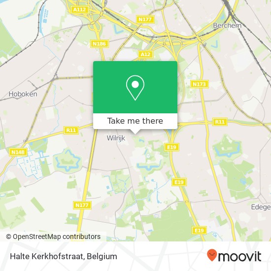 Halte Kerkhofstraat map
