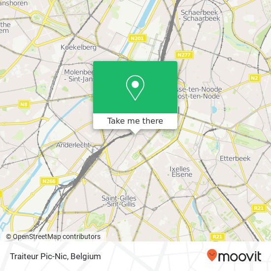 Traiteur Pic-Nic map
