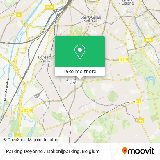 Parking Doyenné / Dekenijparking map