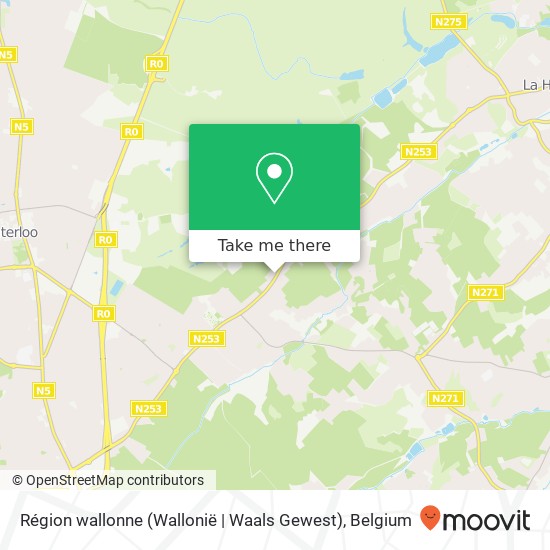 Région wallonne (Wallonië | Waals Gewest) plan