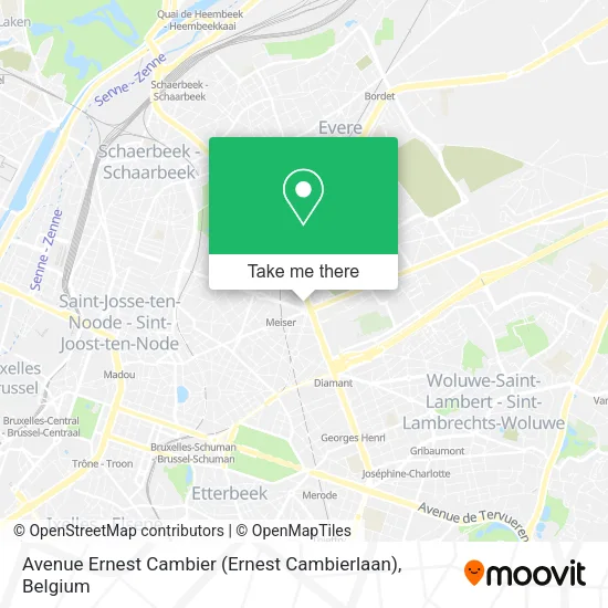 Avenue Ernest Cambier (Ernest Cambierlaan) map