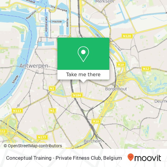 Conceptual Training - Private Fitness Club map