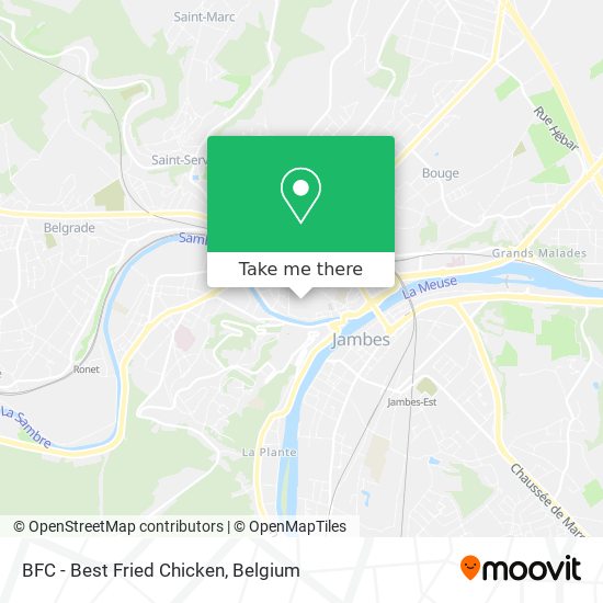 BFC - Best Fried Chicken map
