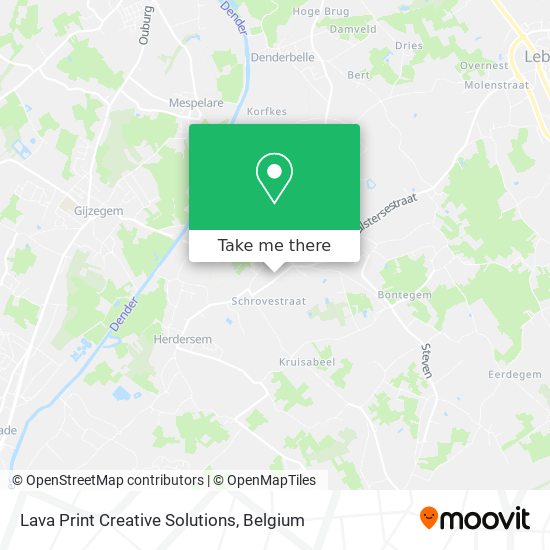 Lava Print Creative Solutions map