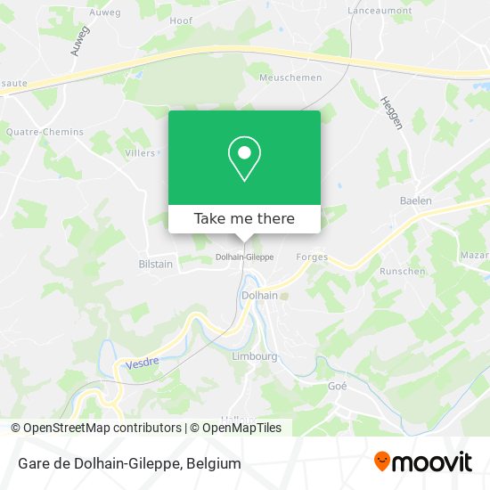 Gare de Dolhain-Gileppe plan