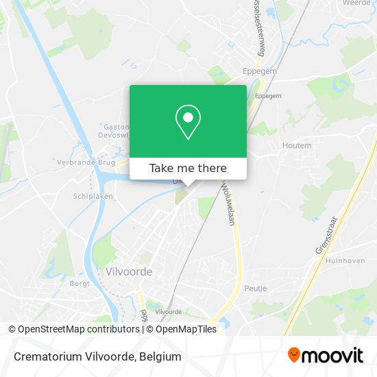 Crematorium Vilvoorde map
