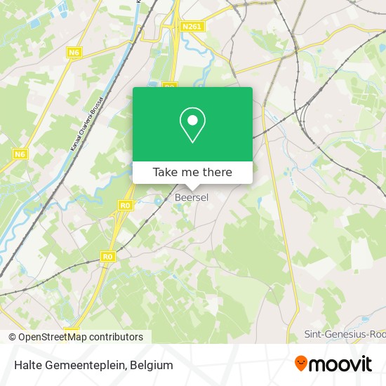 Halte Gemeenteplein map