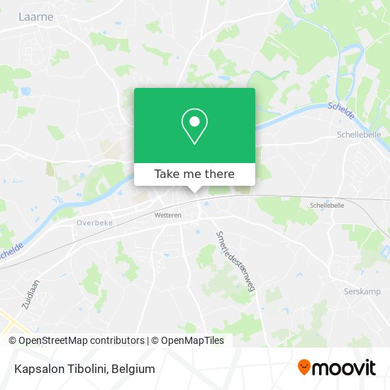 Kapsalon Tibolini map