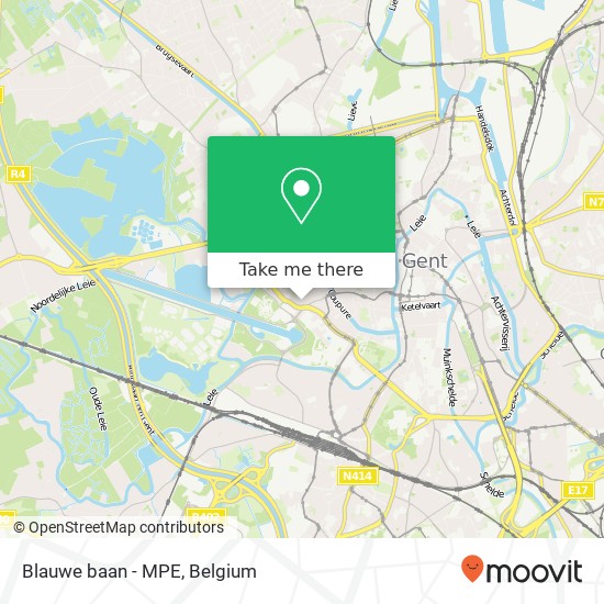 Blauwe baan - MPE map