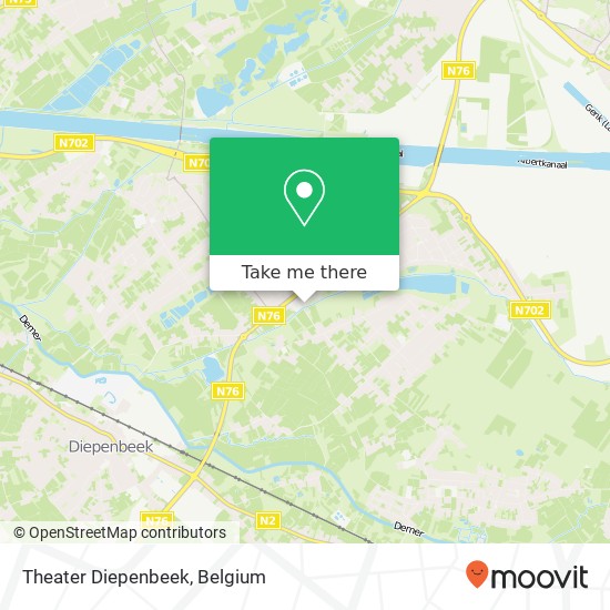 Theater Diepenbeek map