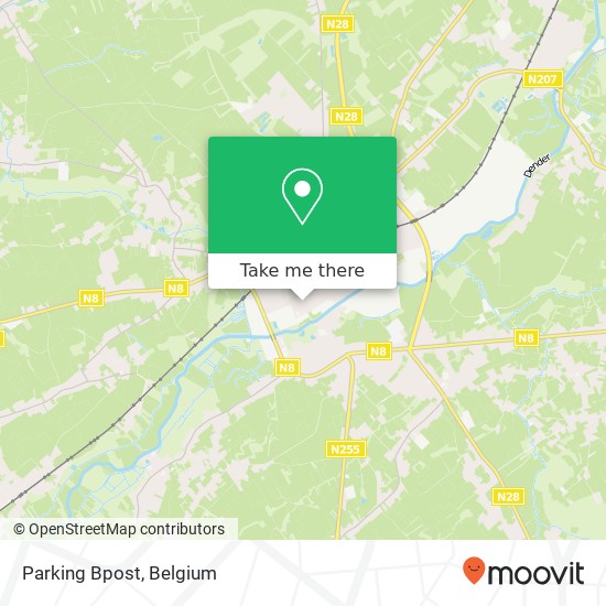 Parking Bpost map