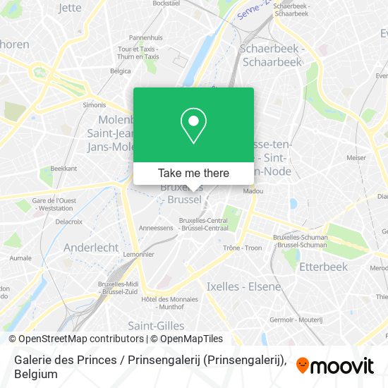 Galerie des Princes / Prinsengalerij map
