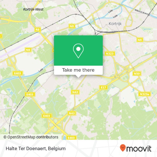 Halte Ter Doenaert map