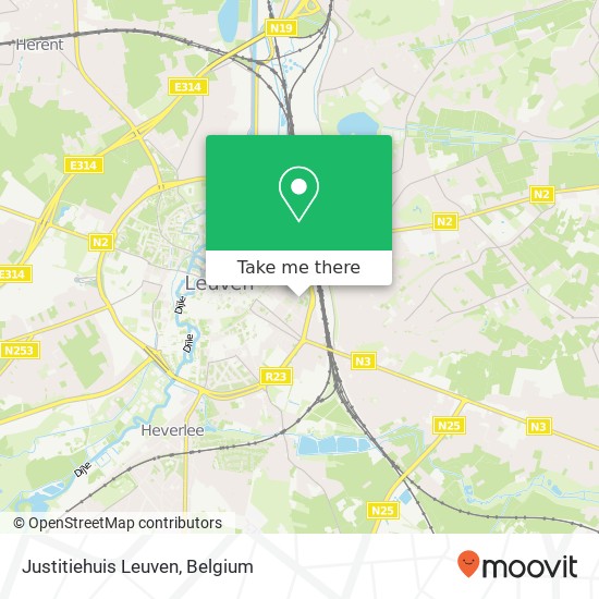 Justitiehuis Leuven map