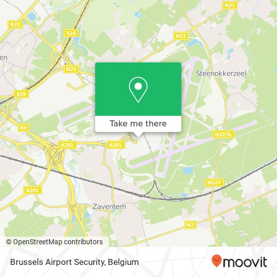 Brussels Airport Security map