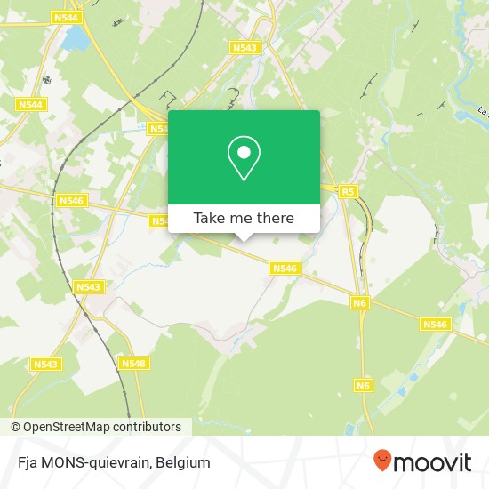 Fja MONS-quievrain map