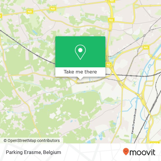 Parking Erasme map