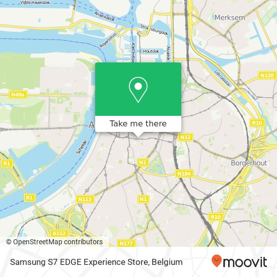 Samsung S7 EDGE Experience Store map