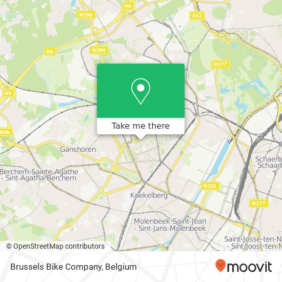 Brussels Bike Company map