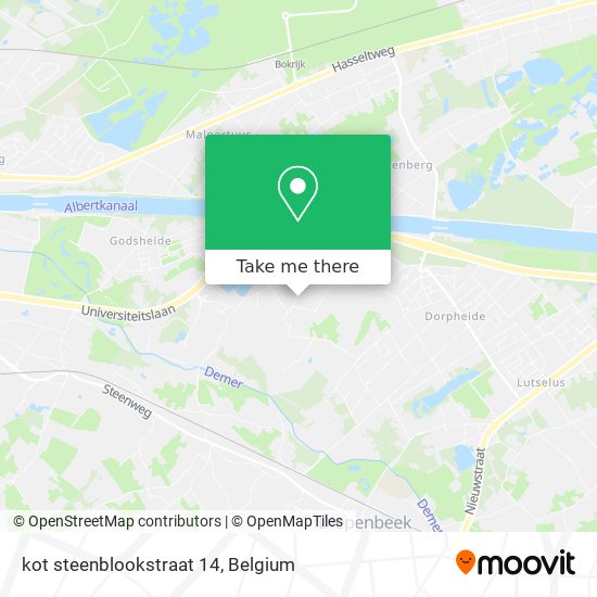 kot steenblookstraat 14 map