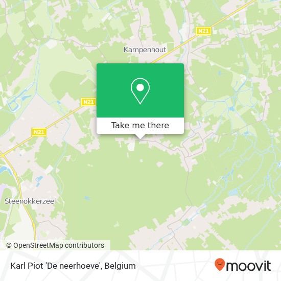 Karl Piot 'De neerhoeve' map