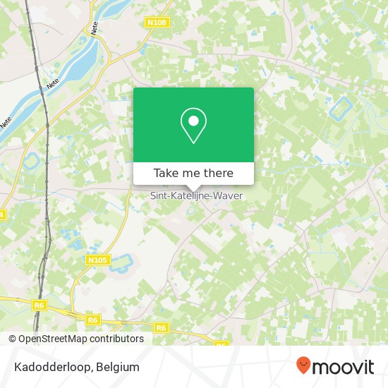 Kadodderloop map