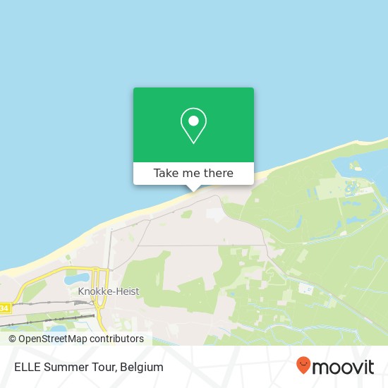 ELLE Summer Tour map