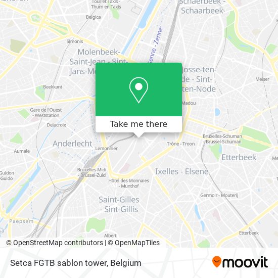 Setca FGTB sablon tower map