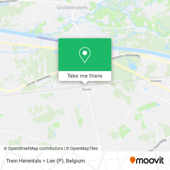 Trein Herentals > Lier (P) map
