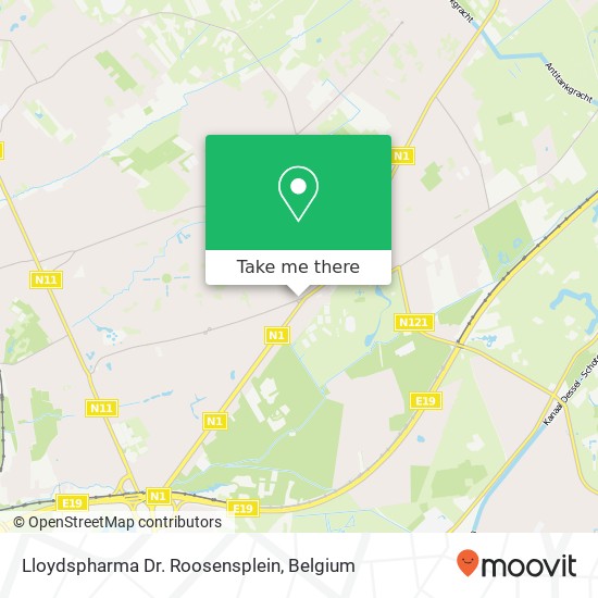 Lloydspharma Dr. Roosensplein map